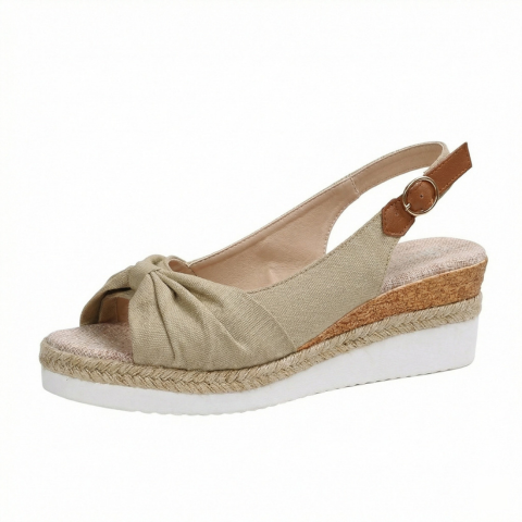 Sandales Compensees pour Femme - Ligne Estivale Epuree