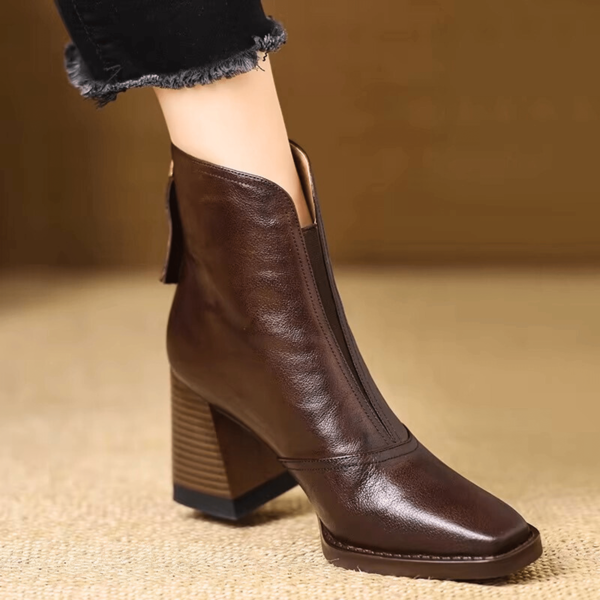 Maison Valmont™ | Bottines Luxe Talon Moyen