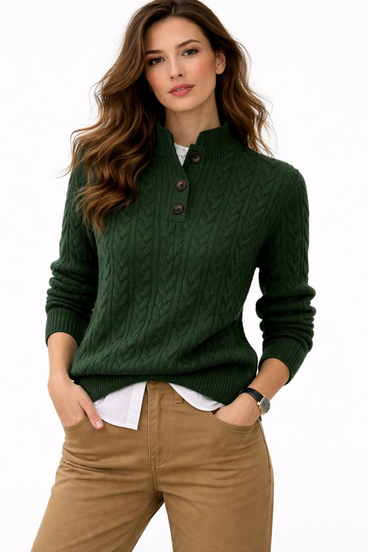 Pull pour Femme – Coupe Nette pour la Saison Froide au Fil des Saisons, Coloris Marron