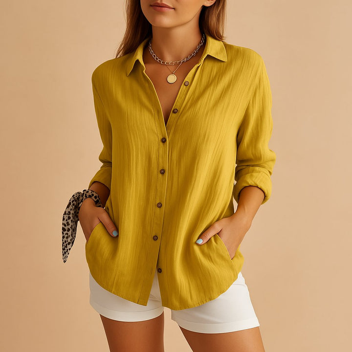 Blouse Fluide pour Femme – Ligne Épurée et Féminine en Toute Saison