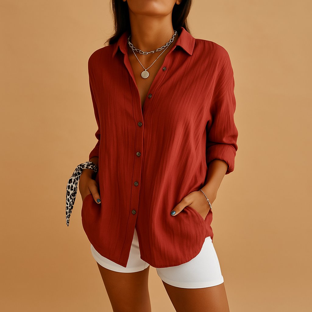 Blouse Fluide pour Femme – Ligne Épurée et Féminine en Toute Saison