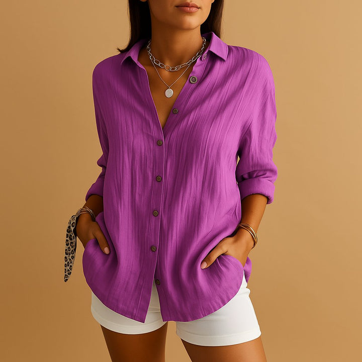 Blouse Fluide pour Femme – Ligne Épurée et Féminine en Toute Saison