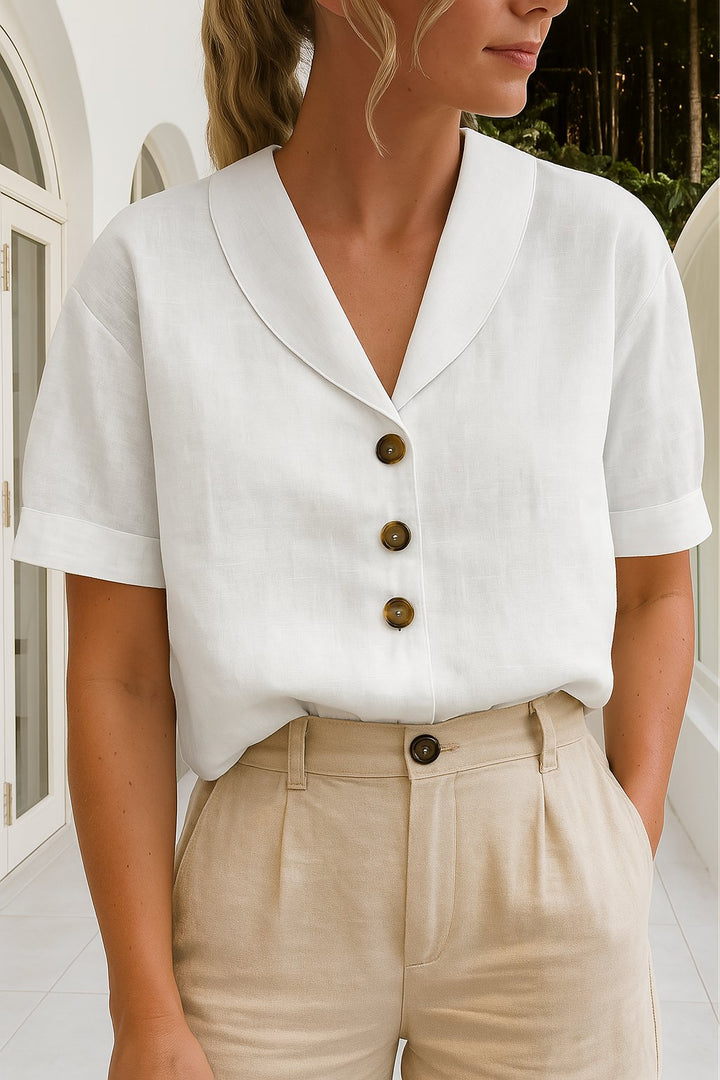 Blouse Fluide pour Femme – Allure Soignée au Bureau pour Chaque Jour