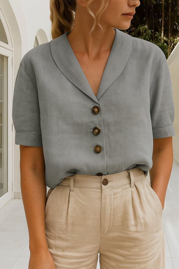 Blouse Fluide pour Femme – Allure Soignée au Bureau pour Chaque Jour